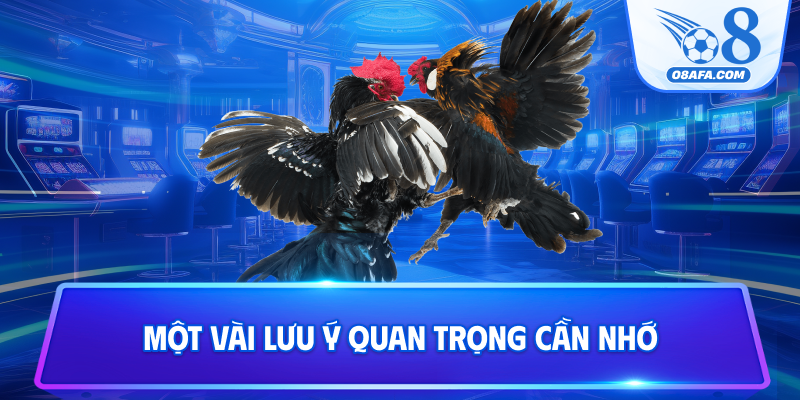 Một vài lưu ý quan trọng cần nhớ